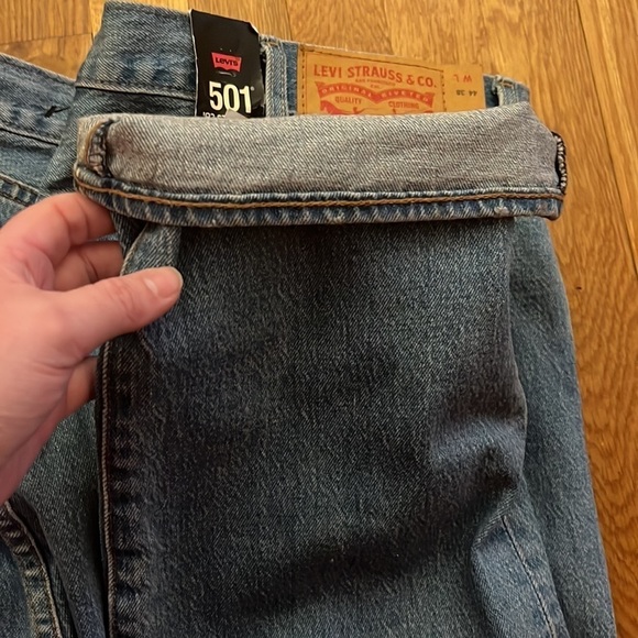 LEVI’S • premium the original 501 “93 stretch straight jean” • size 44 X 38” - Picture 9 of 17